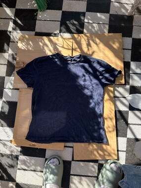 Polo Ralph Lauren Men's Navy Blue Slub Cotton Crewneck T-Shirt